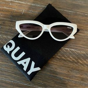 QUAY narrow cat eye polarized sunglasses